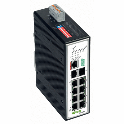 Industrial-Managed-Switch, 8-port 100Base-TX, 2-Slot 1000BASE-SX/LX, PROFINET, Extended temperature range