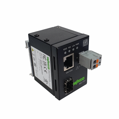 Industrial Media Converter, Copper to SFP port, 100/1000 BASE