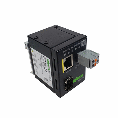 Industrial Media Converter, Copper to SFP port, PoE, 100/1000 BASE