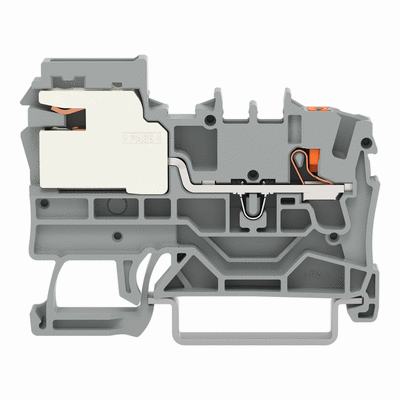 1-conductor power distribution disconnect terminal block, 2.5 mm², Push-in CAGE CLAMP®