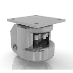 Plate Type Casters, Leveling 1"- Plate Mount