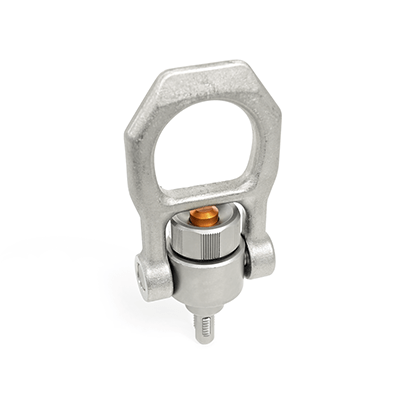 GN 1135 Stainless Steel Threaded Lifting Pins, Quick-Release, with Rotating Shackle