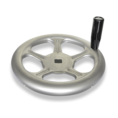 Stainless Steel-Handwheels, Bore code V, with square, Type D, with revolving handle, Inch