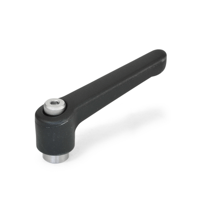 Adjustable Levers, Plastic, Plain Bore Type, with Stainless Steel Components, Metric