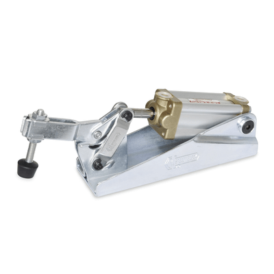 Schnellspanner pneumatic, with magnetic piston, Type CP3, U-bar version, with two flanged washers and GN 708.1 spindle assembly