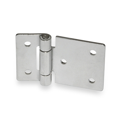 Sheet Metal Hinges, Stainless Steel, Type C with countersunk holes