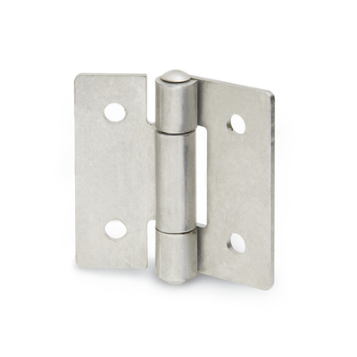 Sheet Metal Hinges, Stainless Steel, Type B with through-holes