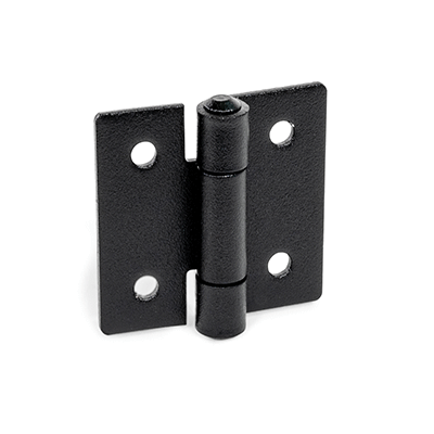 Sheet Metal Hinges, Stainless Steel, Horizontally Elongated, Type B with through-holes