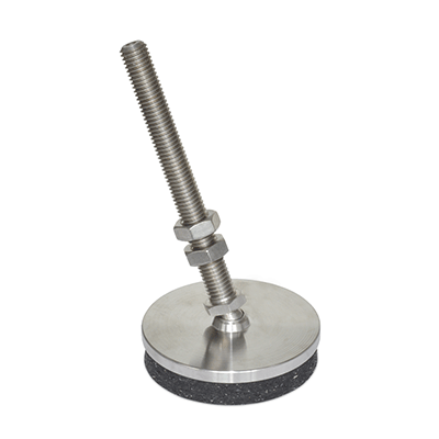 Stainless Steel Low Profile Leveling Mounts Threaded Stud Type A Inch