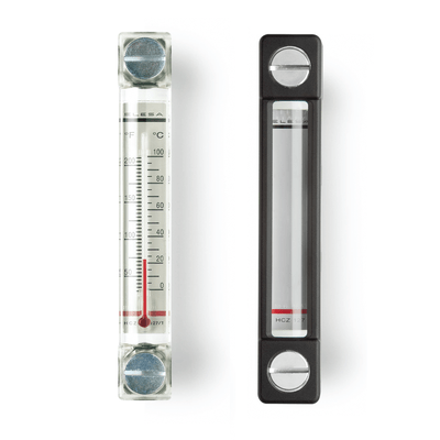 Oil level indicators, Type AS, with neutral contrast screen, with protection frame