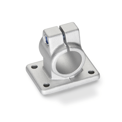 Flanged Connector Clamps, Aluminum, with screw, stainless steel