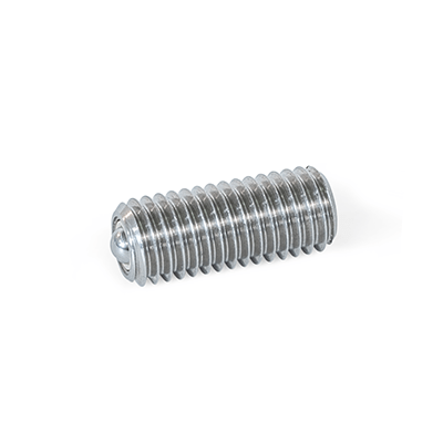 Ball Transfer Units, Steel / Stainless Steel, with External Thread, with Friction Bearing