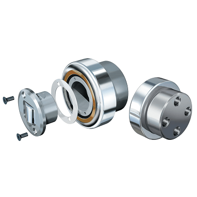 Combined Bearing with combined bolt - Axial Bearing adjustable by shims