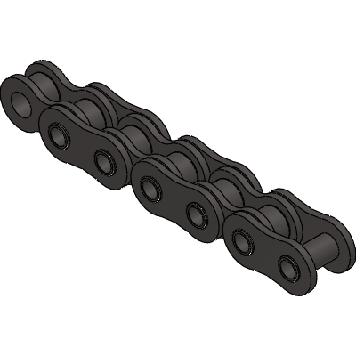 Hollow pin chains