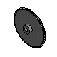 Molded Plastic Chain Sprockets - 3.75mm (Nominal) Circular Pitch - Acetal - Pin Hub Style