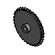 Molded Plastic Chain Sprockets - 6.35mm (Nominal) Circular Pitch - Acetal
