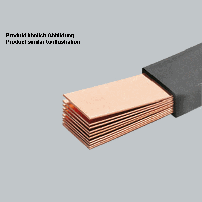 Laminated flexible copper busbars