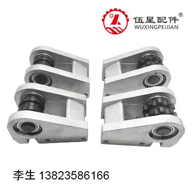 头尾铝座-10B-2-10A-2重型链输送-轴承座-双排链输送机