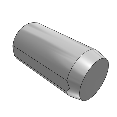 定位销 直杆 正公差 一端螺纹型