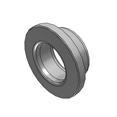 Oil free bushing copper alloy shoulder type standard type