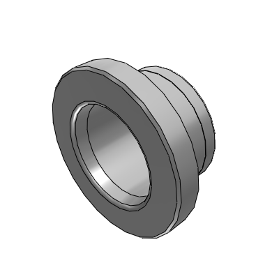Oil free bushing copper alloy shoulder type thin wall type