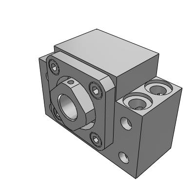 Medium load, fixed side, square type, narrow pitch type
