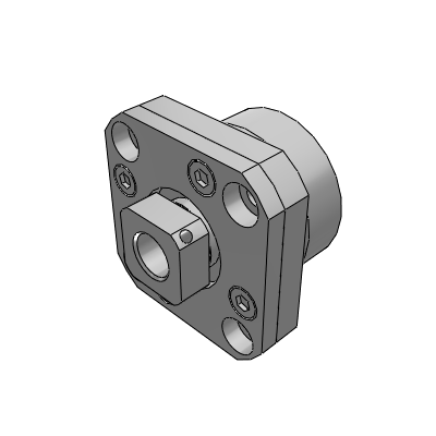Medium load, fixed side, round, standard