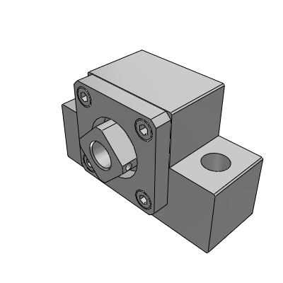 Medium load, fixed side, square, standard