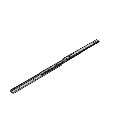 工业滑轨 三段抽拉型 轻载型 27mm宽 钢型