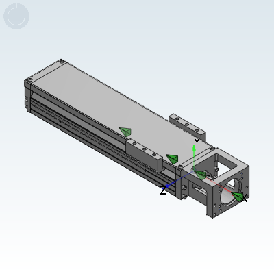 经济型KK单轴驱动器•含钣金护盖•86系列•标准型•马达直连