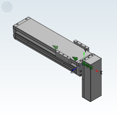 经济型KK单轴驱动器•含钣金护盖•86系列•标准型•马达侧装