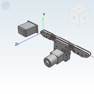 同步带输送机 中间驱动双槽/3槽型材(直径19mm/20mm) 单列型
