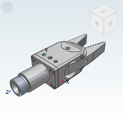 机械手末端零件 注塑机取放治具 水口夹·外螺纹接口