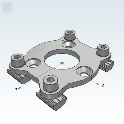 机械手末端零件 标准零件 快换连接板