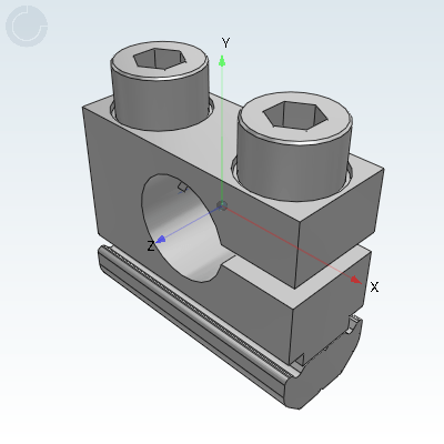 机械手末端零件 标准零件 固定支架(带圆环)