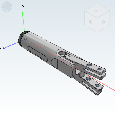 机械手末端零件-气动夹爪 气动平行两爪