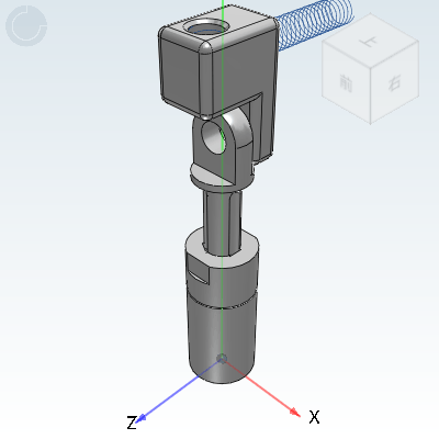 真空吸附系统 伸缩杆 弹簧内置·不可旋转型·弯臂型