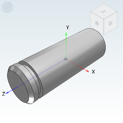 Guide shaft · Straight rod type D tolerance h8 · With retaining ring groove type