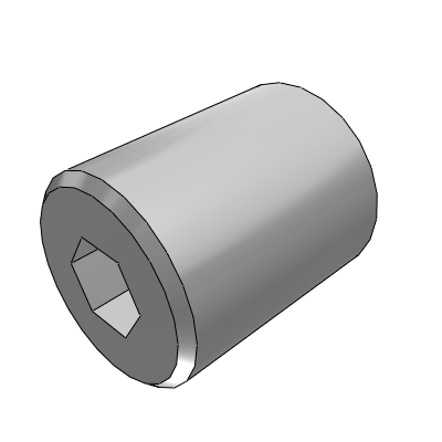Guide shaft, hexagonal hole type, stepped internal thread type