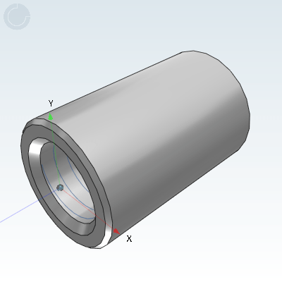 Pipe type guide shaft/one end with internal thread and wrench groove type
