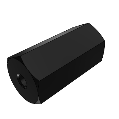 Hexagonal pillar with internal thread type at both ends, L size thread specified type