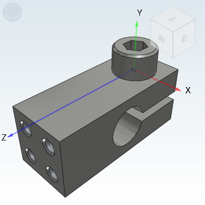 Pillar Clamps Parallel Screw Holes Fixed Hole Pitch