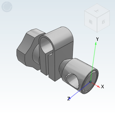 带固定把手支柱固定夹 旋转型