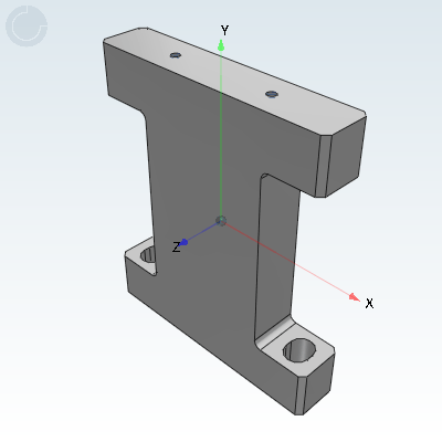 I-shaped support, for double cylinder