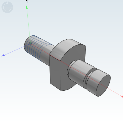 Economic cantilever pin·guided external thread installation type·with retaining ring groove type· Standard type