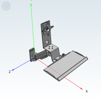 Economical heavy-duty display bracket • Single monitor • Wall mounted fixed type • Gas spring locking type • Single/double arm