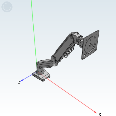 Monitor stand · No keyboard single/dual monitor vertical installation · Axis connection · Gas spring type · Lock hole installation/Desktop clamping type