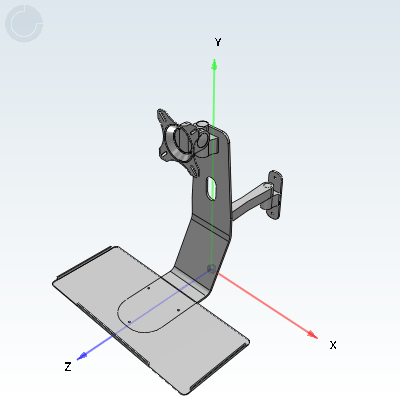 Economy monitor bracket wall mounted universal keyboard single monitor