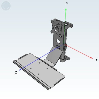 Economical monitor bracket • Universal keyboard single monitor column wall mounted installation • Fixed type • Regular type • Armless/single arm