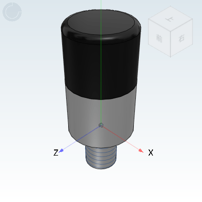 Cylindrical head stopper fixing seat/External thread type/Internal thread type